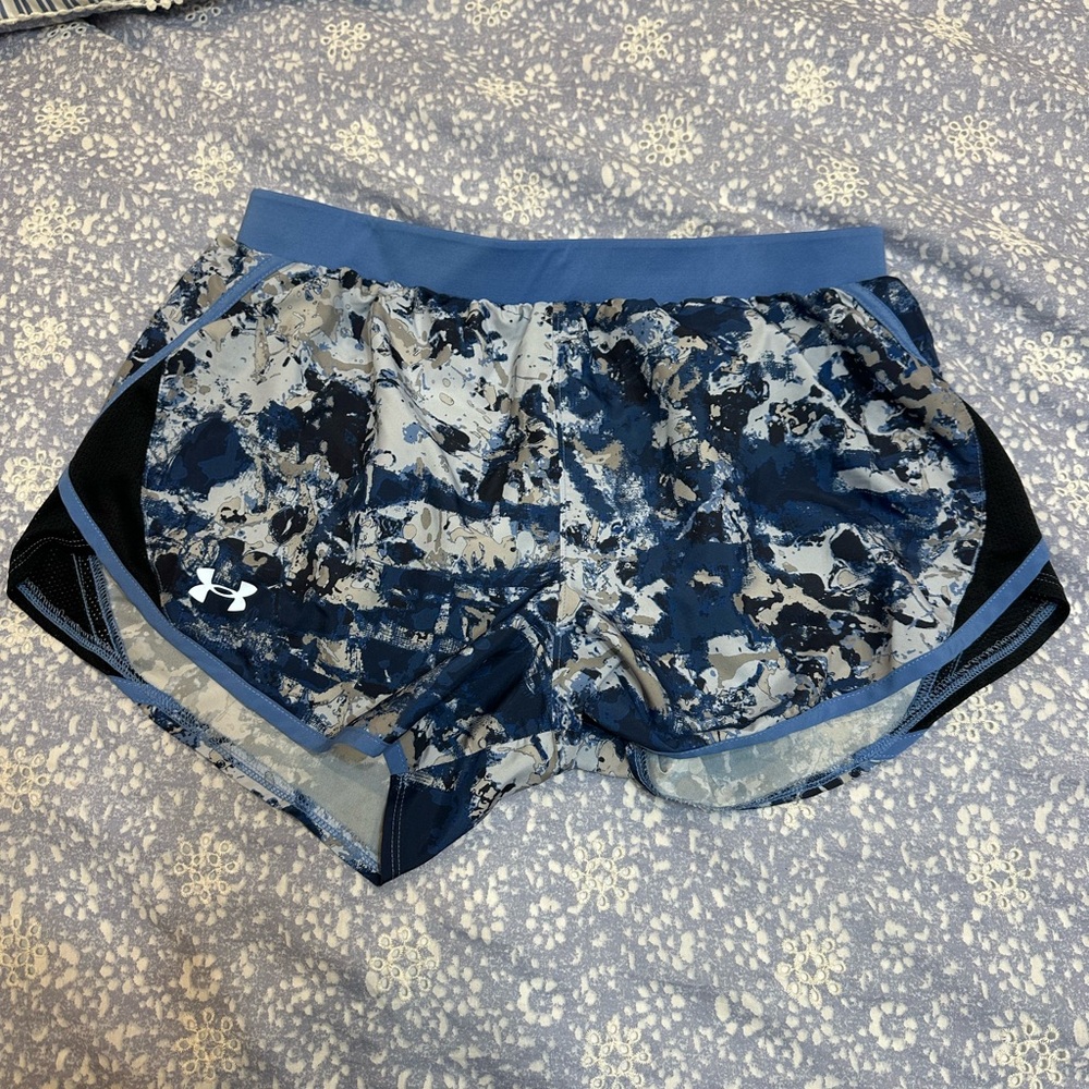 Under Armour Blue and Black Athletic Shorts